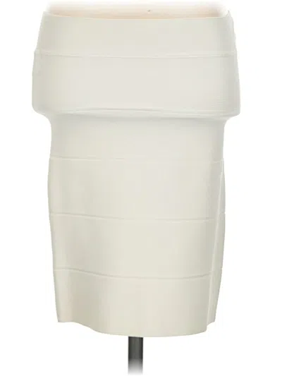 Pre-owned Bcbgmaxazria Formal Skirt In Ivory
