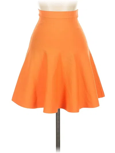 Pre-owned Bcbgmaxazria Formal Skirt In Orange