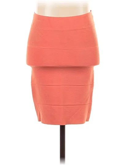 Pre-owned Bcbgmaxazria Formal Skirt In Orange