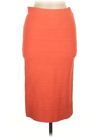 Pre-owned Bcbgmaxazria Formal Skirt In Orange