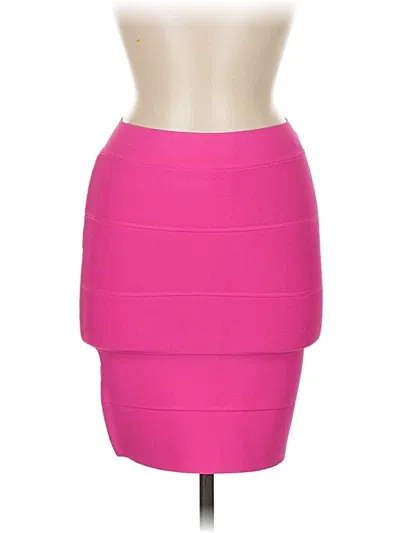Pre-owned Bcbgmaxazria Formal Skirt In Pink