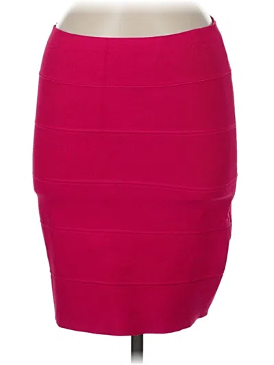 Pre-owned Bcbgmaxazria Formal Skirt In Pink