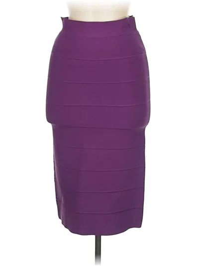 Pre-owned Bcbgmaxazria Formal Skirt In Purple