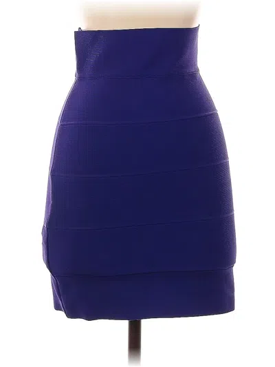 Pre-owned Bcbgmaxazria Formal Skirt In Purple