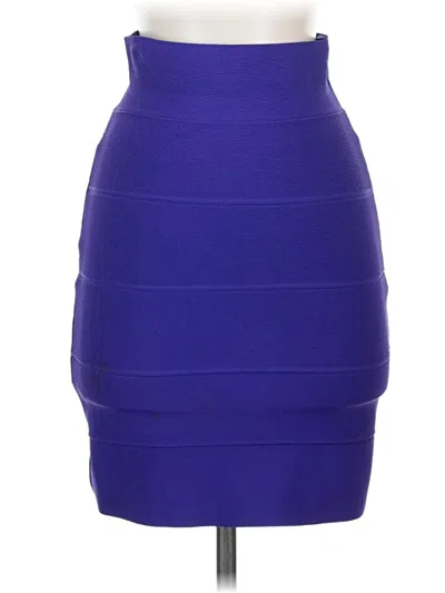Pre-owned Bcbgmaxazria Formal Skirt In Purple