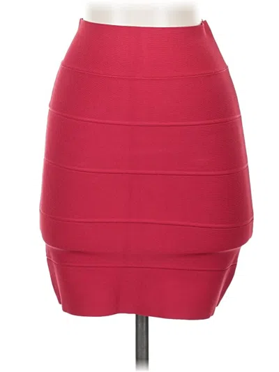 Pre-owned Bcbgmaxazria Formal Skirt In Red