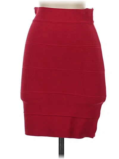 Pre-owned Bcbgmaxazria Formal Skirt In Red