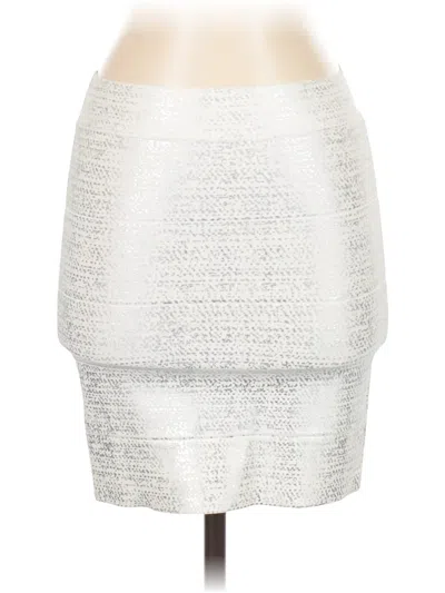 Bcbgmaxazria Formal Skirt In Silver