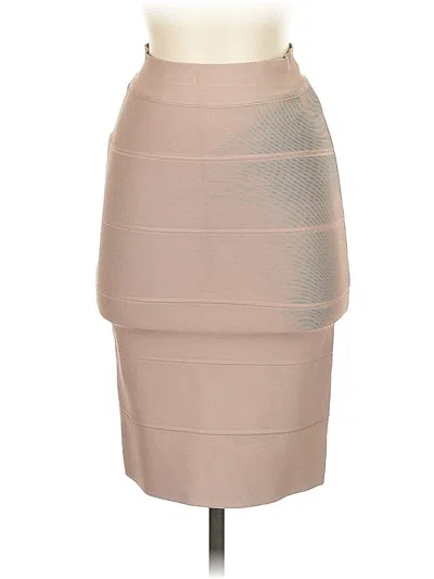Pre-owned Bcbgmaxazria Formal Skirt In Tan