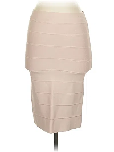 Pre-owned Bcbgmaxazria Formal Skirt In Tan