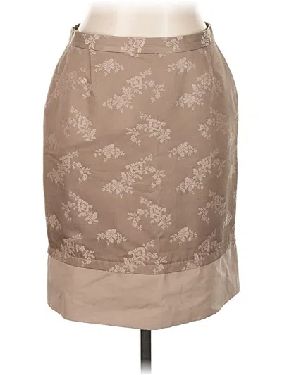 Pre-owned Bcbgmaxazria Formal Skirt In Tan