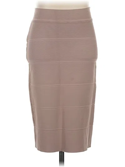Pre-owned Bcbgmaxazria Formal Skirt In Tan