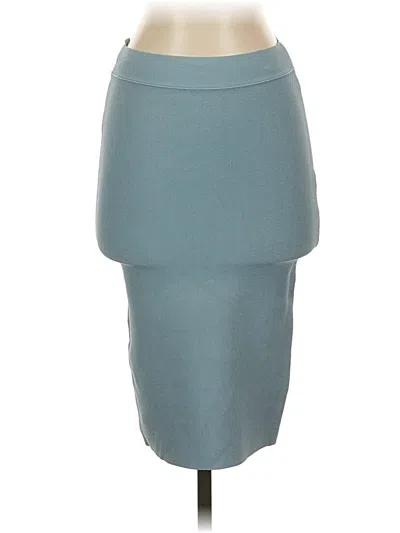 Pre-owned Bcbgmaxazria Formal Skirt In Teal