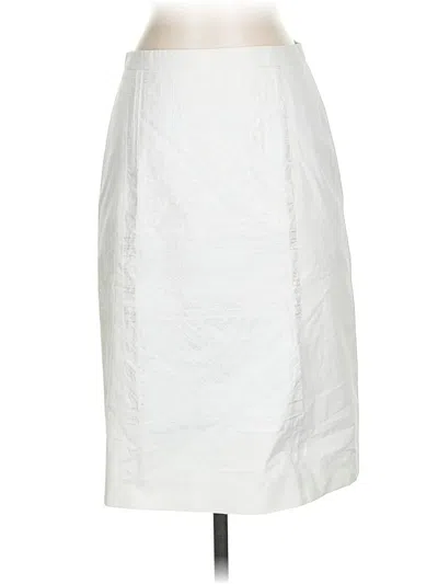 Pre-owned Bcbgmaxazria Formal Skirt In White