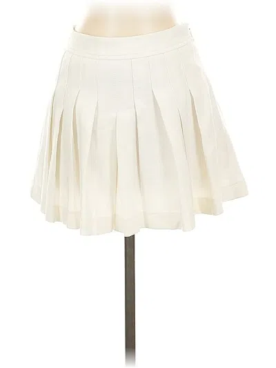 Pre-owned Bcbgmaxazria Formal Skirt In White