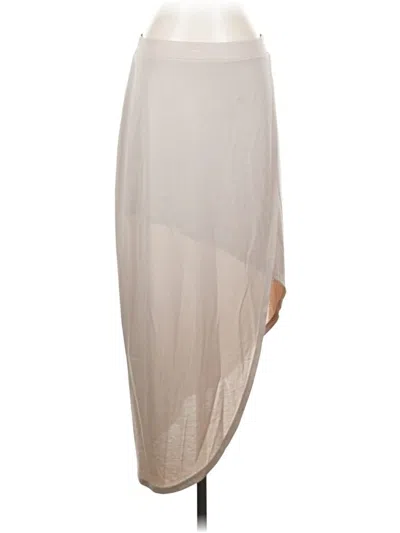 Pre-owned Bcbgmaxazria Formal Skirt In White