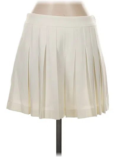 Pre-owned Bcbgmaxazria Formal Skirt In White