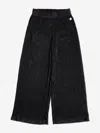 Bcbgmaxazria Girls Knitted Texture Flared Trousers In Black