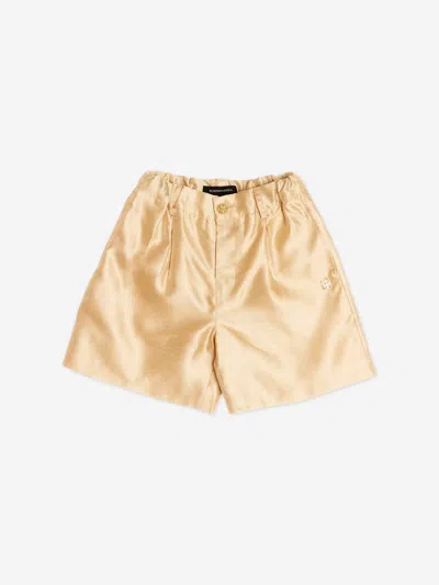 Bcbgmaxazria Kids'  Girls Pleated Shorts In Metallic