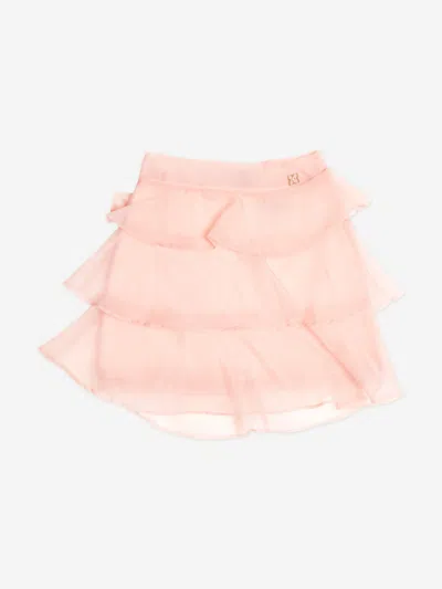 Bcbgmaxazria Kids'  Girls Tiered Organza Skirt In Pink