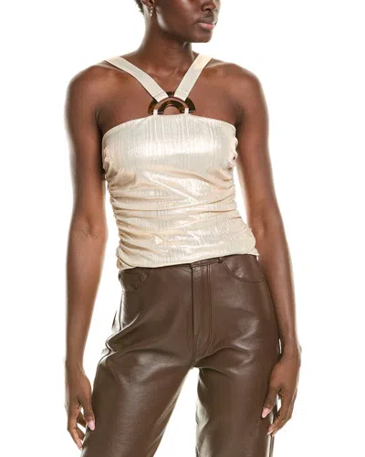 Bcbgmaxazria Halter Top In Metallic