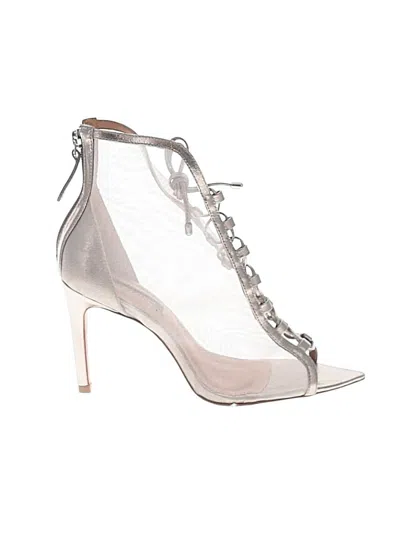 Pre-owned Bcbgmaxazria Heels In Silver