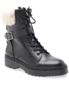 Bcbgmaxazria Helina Combat Bootie With Faux Shearling