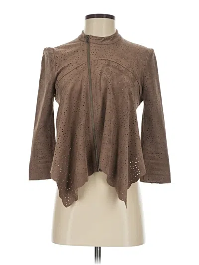 Pre-owned Bcbgmaxazria Jacket In Brown