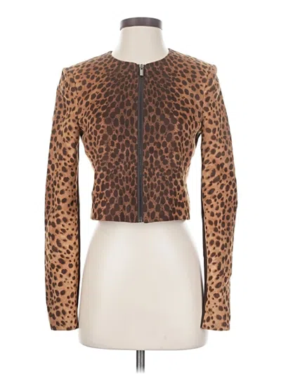 Pre-owned Bcbgmaxazria Jacket In Brown