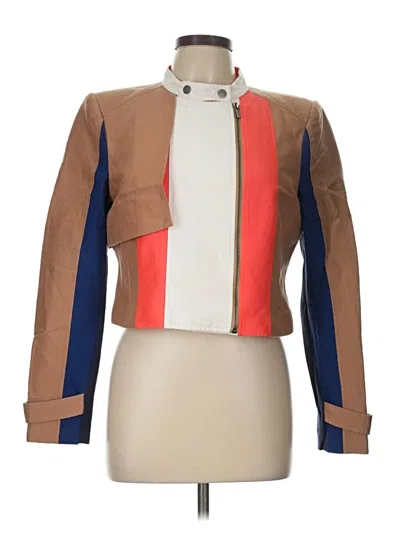Pre-owned Bcbgmaxazria Jacket In Brown