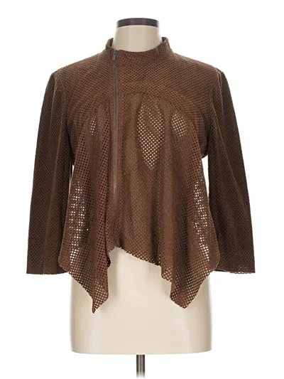 Pre-owned Bcbgmaxazria Jacket In Brown