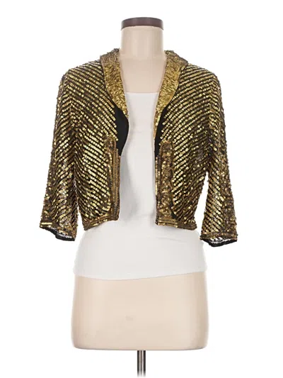 Pre-owned Bcbgmaxazria Jacket In Gold