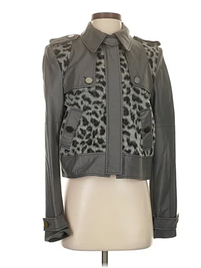 Pre-owned Bcbgmaxazria Jacket In Gray