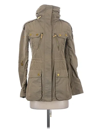 Pre-owned Bcbgmaxazria Jacket In Green