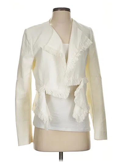 Pre-owned Bcbgmaxazria Jacket In Ivory