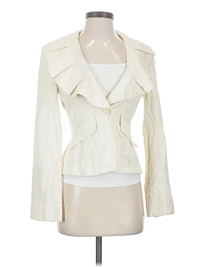 Pre-owned Bcbgmaxazria Jacket In Ivory