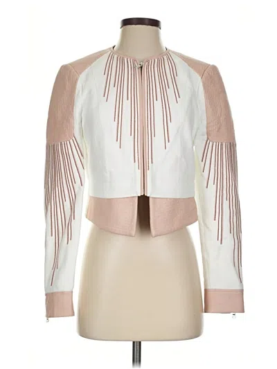 Pre-owned Bcbgmaxazria Jacket In Ivory