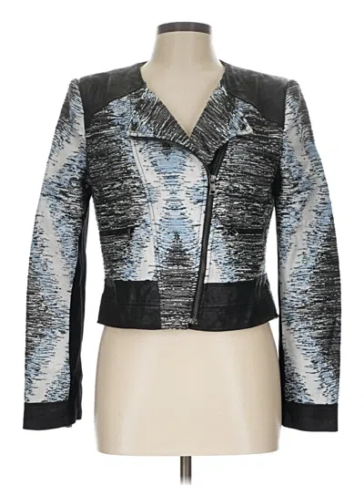 Pre-owned Bcbgmaxazria Jacket In Silver