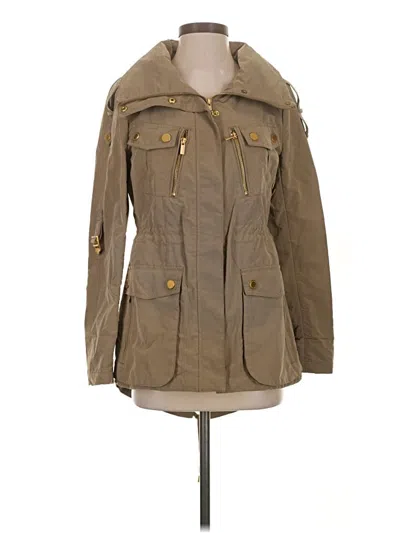 Pre-owned Bcbgmaxazria Jacket In Tan