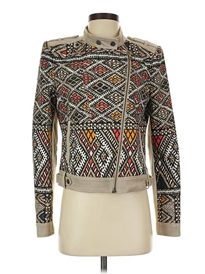 Pre-owned Bcbgmaxazria Jacket In Tan