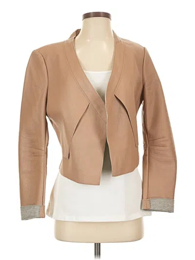 Pre-owned Bcbgmaxazria Jacket In Tan