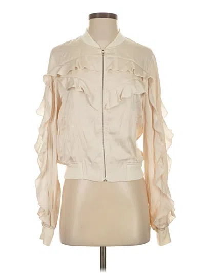 Pre-owned Bcbgmaxazria Jacket In White
