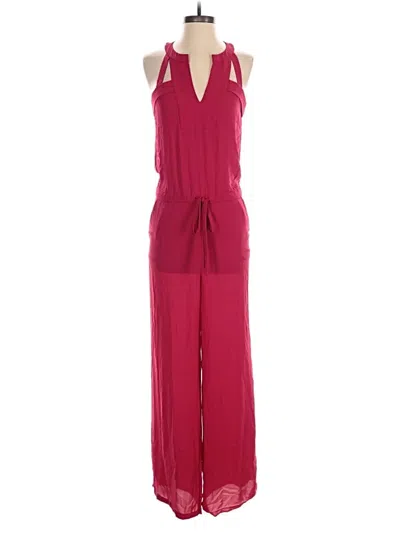 Pre-owned Bcbgmaxazria Jumpsuit In Red