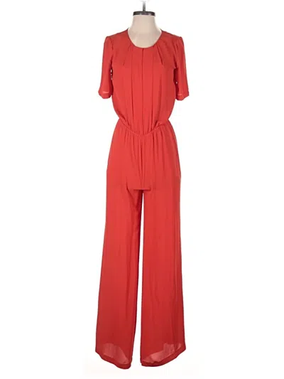 Pre-owned Bcbgmaxazria Jumpsuit In Red