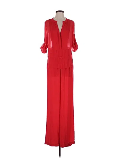 Pre-owned Bcbgmaxazria Jumpsuit In Red