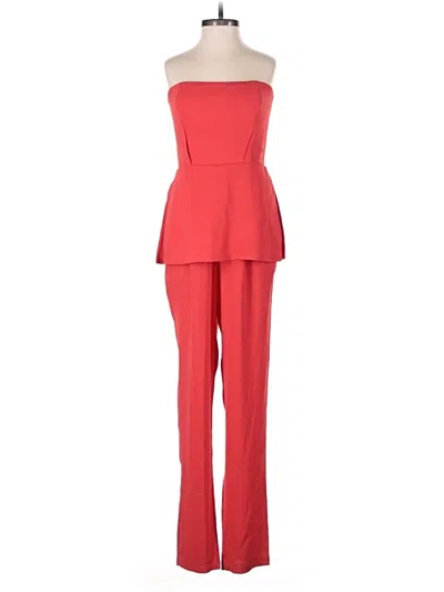 Pre-owned Bcbgmaxazria Jumpsuit In Red