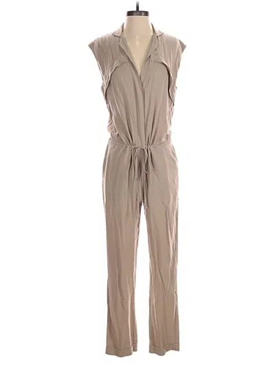 Pre-owned Bcbgmaxazria Jumpsuit In Tan