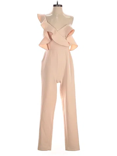 Pre-owned Bcbgmaxazria Jumpsuit In Tan