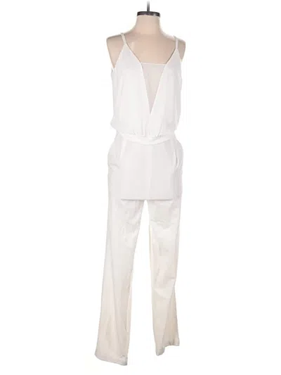 Pre-owned Bcbgmaxazria Jumpsuit In White