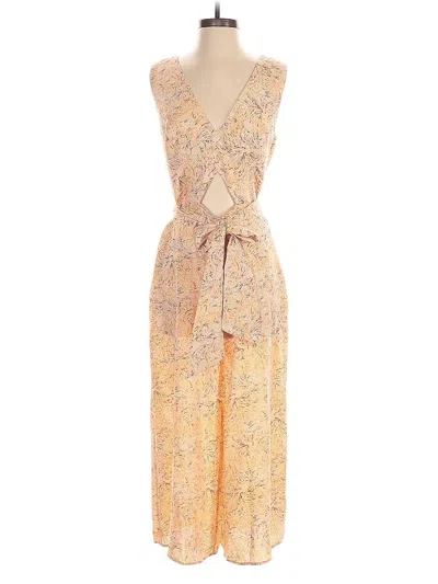 Pre-owned Bcbgmaxazria Jumpsuit In Yellow